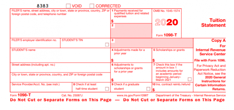 What Is A 1098-T Form Used For? (Full Guide for College Students) - The ...