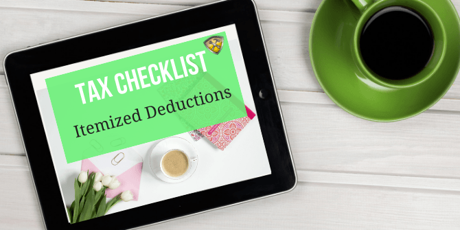 Tax Checklist Deductions