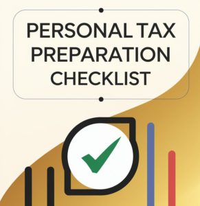 personal tax preparation checklist square digital book cover