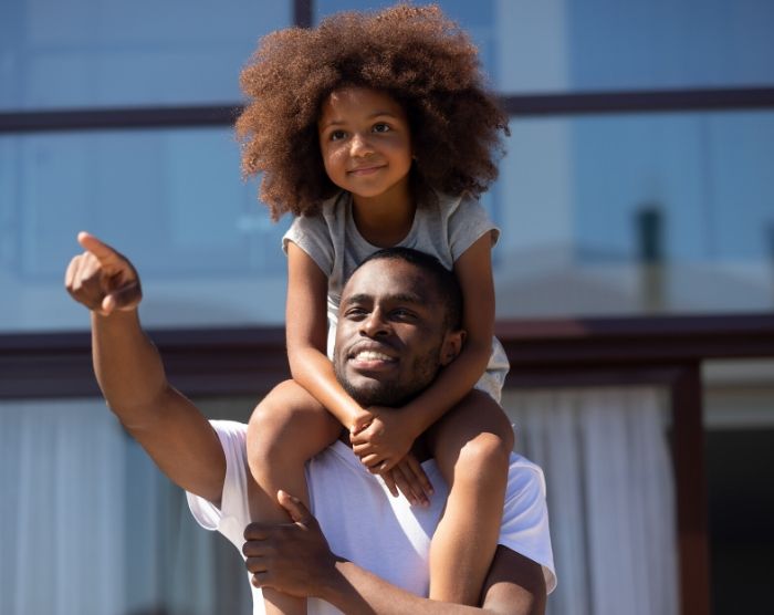 How do I use IRS using Form 8332 with black man and daughter