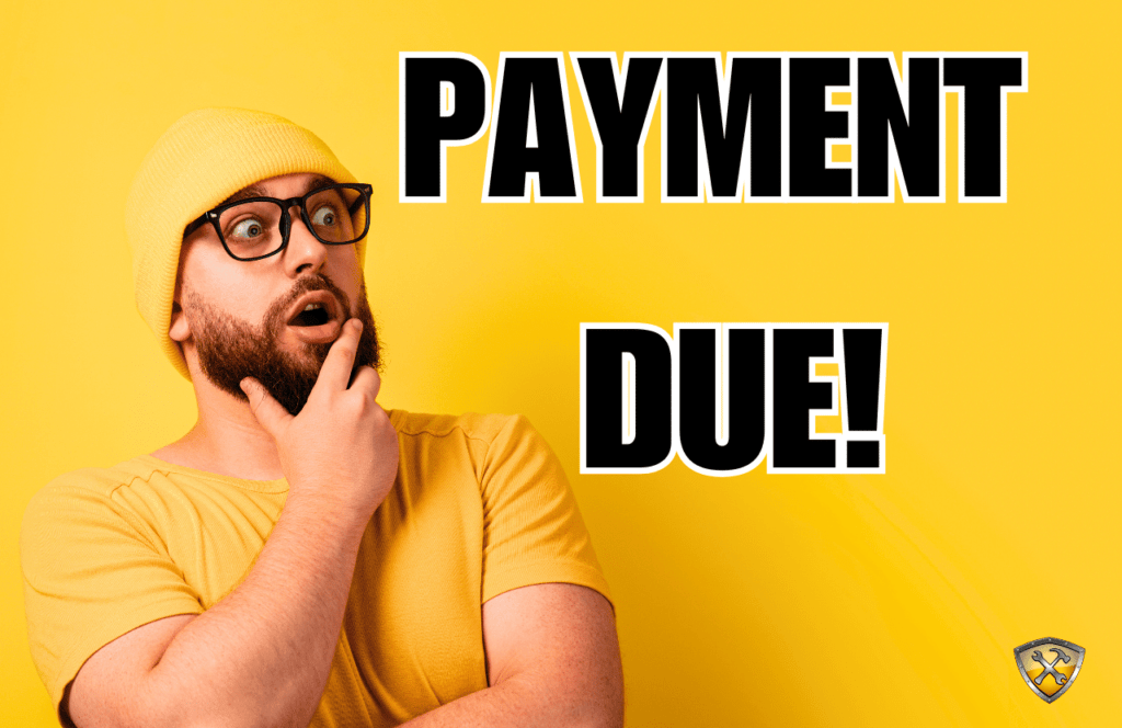 PAYMENT DUE for IRS FORM 9465 Repayment Plan