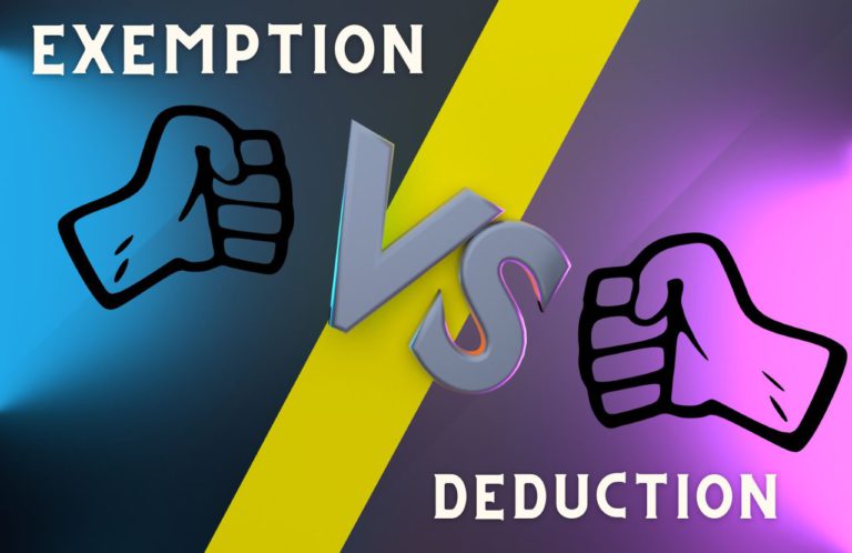 Tax Exemption Vs. Tax Deduction: What’s The Difference? - The Handy Tax Guy