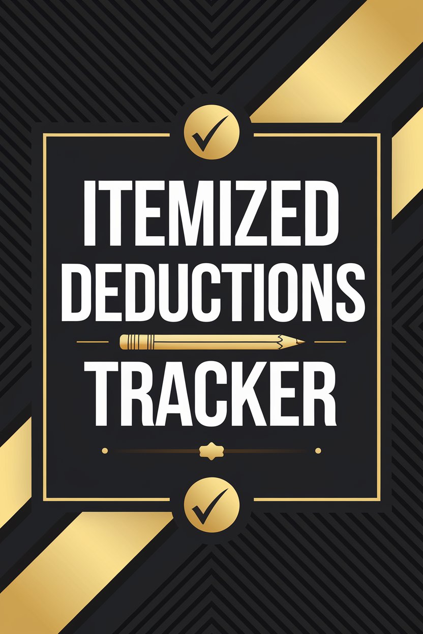 itemized deductions tracker digital book cover