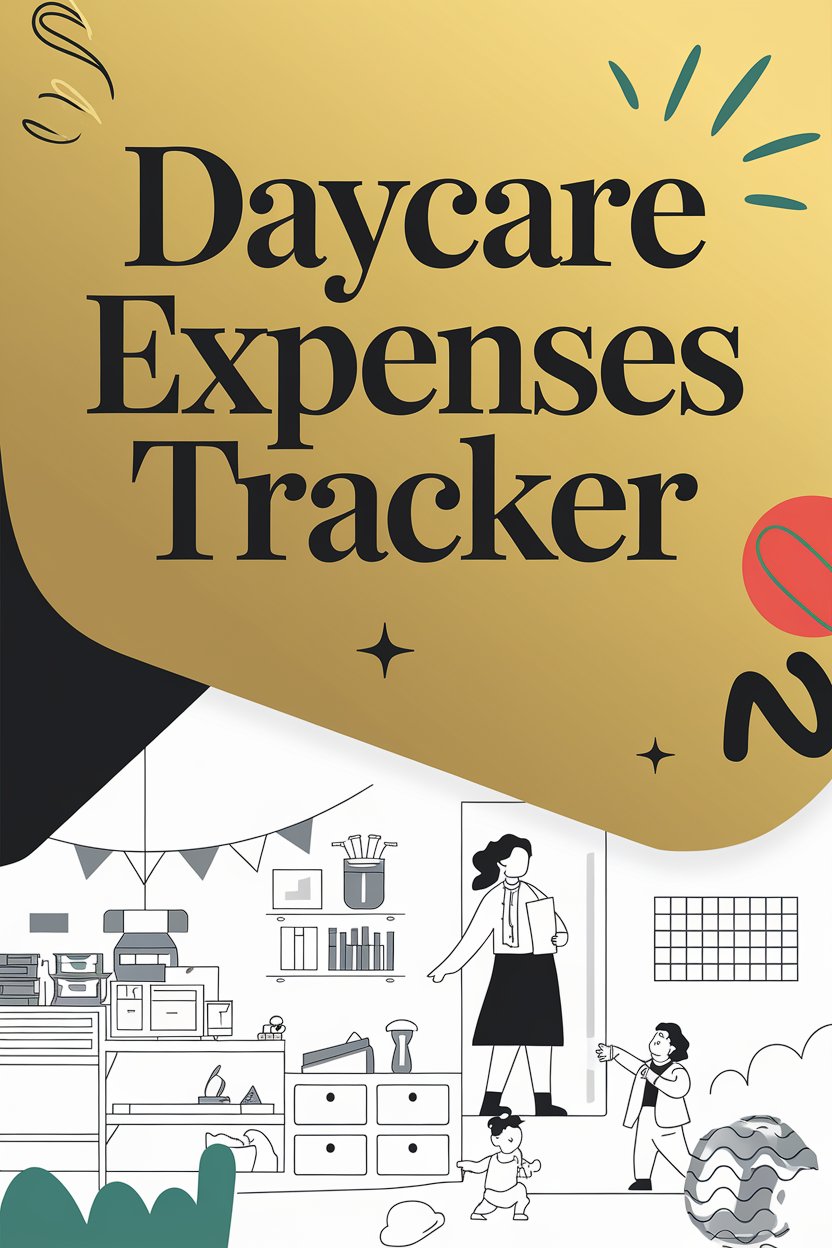 daycare expenses tracker digital book cover