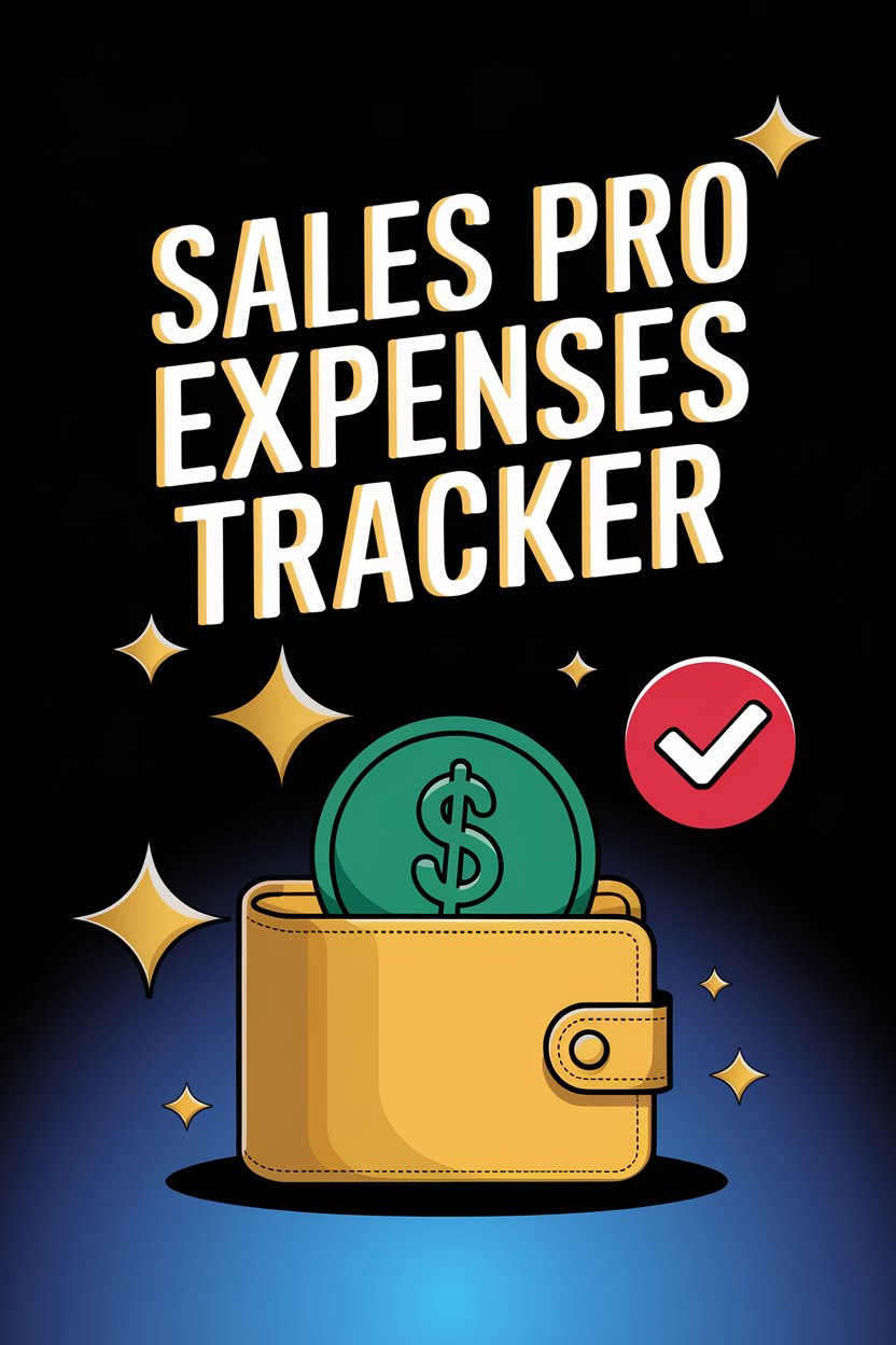 sales pro expenses tracker digital book cover