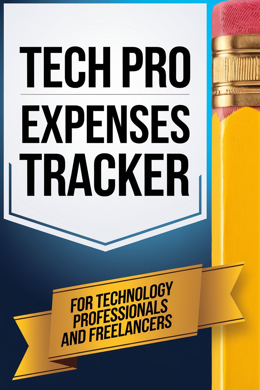 tech pro expenses tracker digital book cover